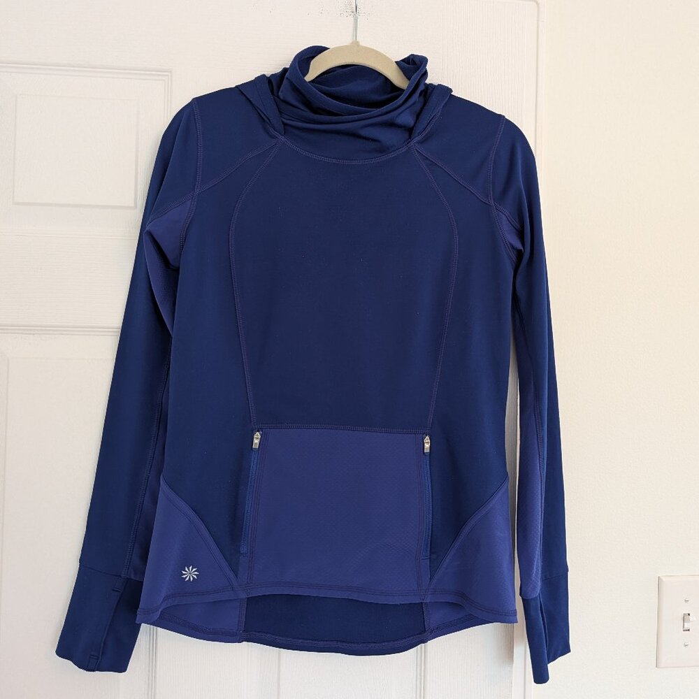 Athleta Plush Blue Pullover Hoodie